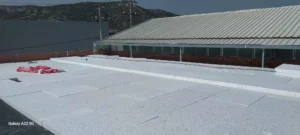 θερμομόνωση ταράτσας κτιρίου (βιομηχανικού)